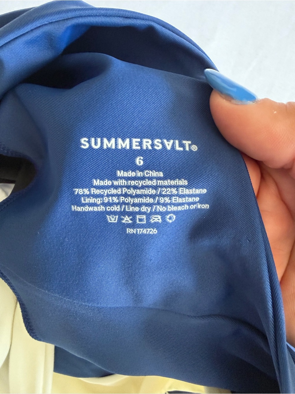 NWT Summersalt "The Sidestroke" One Shoulder One Piece Bathing Suit - Picture 12 of 16